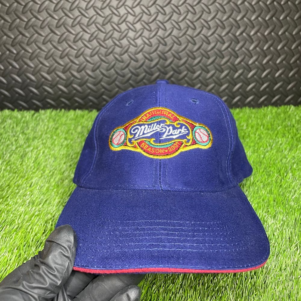 Miller Park Inaugural‎ Season High Life Hat Blue Stretch Fit Baseball Cap